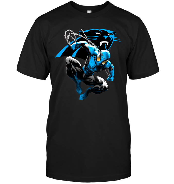 Carolina Panthers "spiderman" Superhero T-Shirt